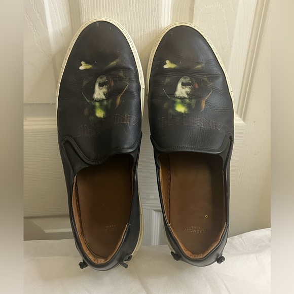 Givenchy Print Slip on Black Leather Sneakers Men\'s Size 42 main image 4